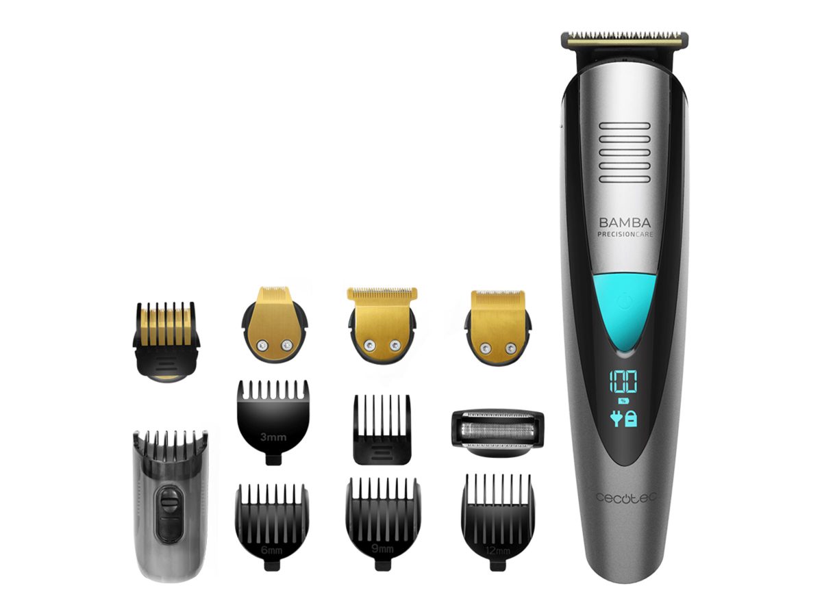Cecotec Trimmer, PrecisionCare Pro 5-in-1, Cordless, Wet & Dry, Number of length steps 13, Black/Silver