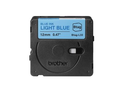 Brother BTAG-L33, Blue on Light Blue, Btag