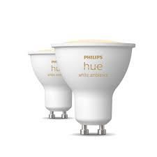 Philips Hue Smart Spotlight, 2 pcs pack, GU10, 4.2 W, Warm to cool white light