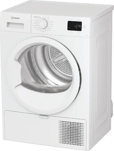 INDESIT Dryer Machine, C YSD 72D WW EE, Energy efficiency class E, Front loading, 7 kg, Heat pump, Digital, Depth 54.5 cm, White