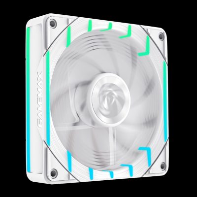 Gamemax Case Fan, TORNADO T12 ARGB-RW, White