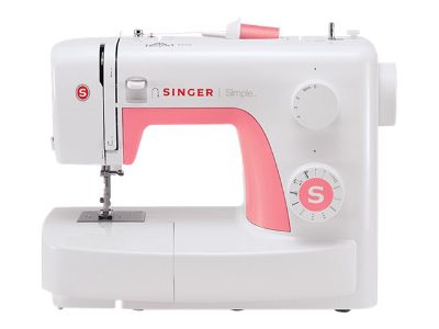 SIMPLE 3210, Number of stitches 10, Number of buttonholes 1, White