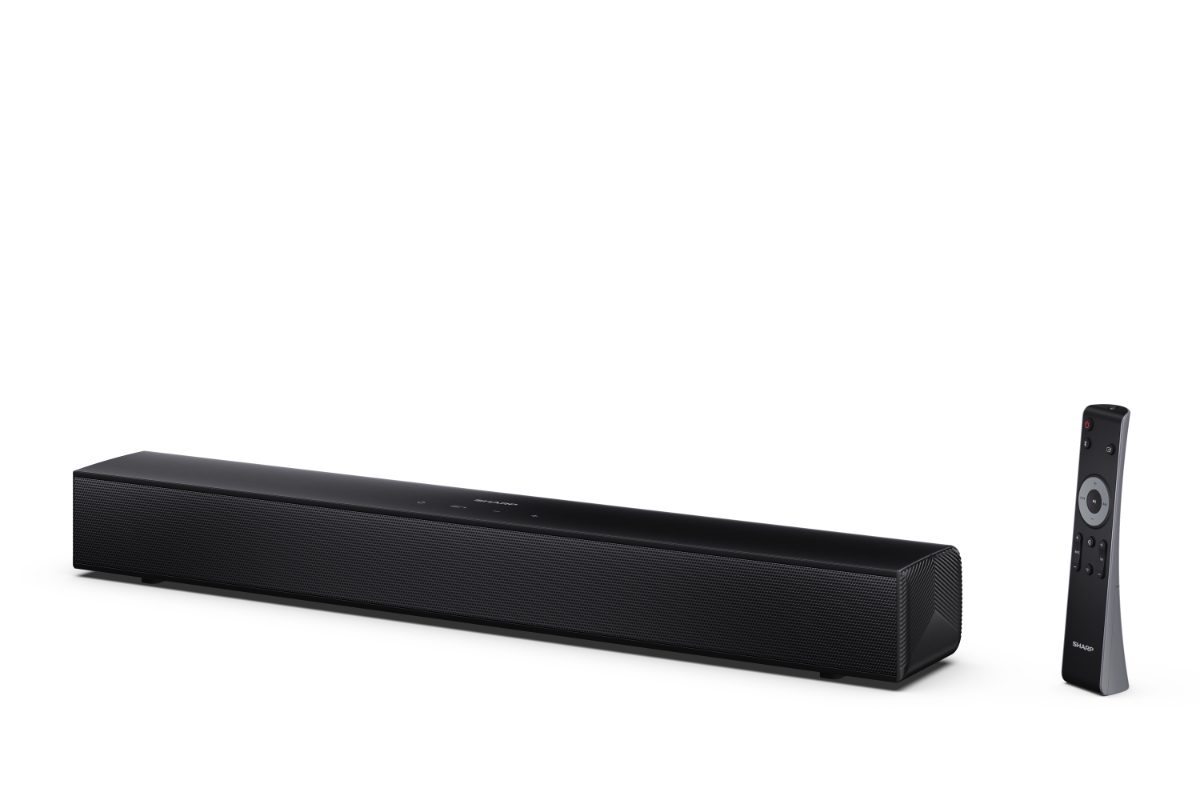 Sharp Compact 2.0 Soundbar, HT-SB121, 120 W, Bluetooth, Wireless connection, Black