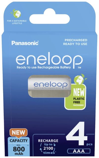 Rechargeable Batteries, ENELOOP BK-4MCDE/4BE, AAA, 800 mAh, 4 pc(s)