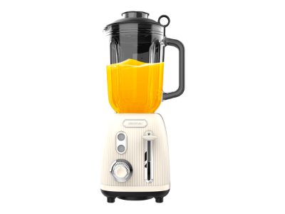 Blender, Power Black Titanium RetroBeige, Cecotec Tabletop, 1200 W, Jar capacity 1.5 L, Jar material Glass, Beige