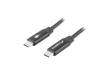 Lanberg USB-C 2.0 Cable, Quick Charge 4.0, CA-CMCM-40CU-0018-BK, USB Type-C to USB Type-C, 1.8 m