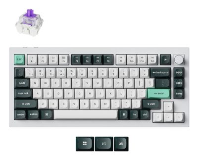 KEYBOARD WRL Q1 HE RGB/SHELL WHITE Q1H-P1 KEYCHRON