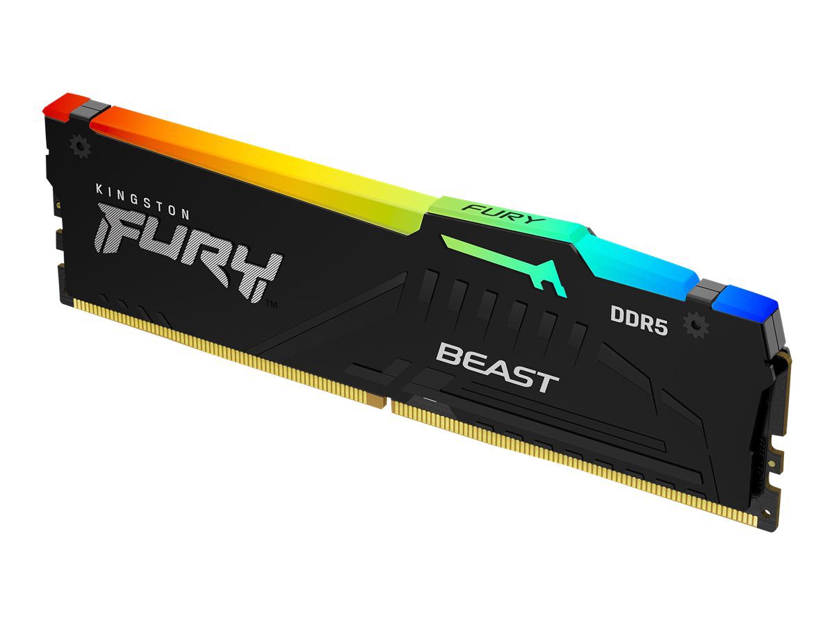 FURY Beast Black RGB EXPO, 16 GB, DDR5, 6000 MHz, PC/server, Registered No, ECC No