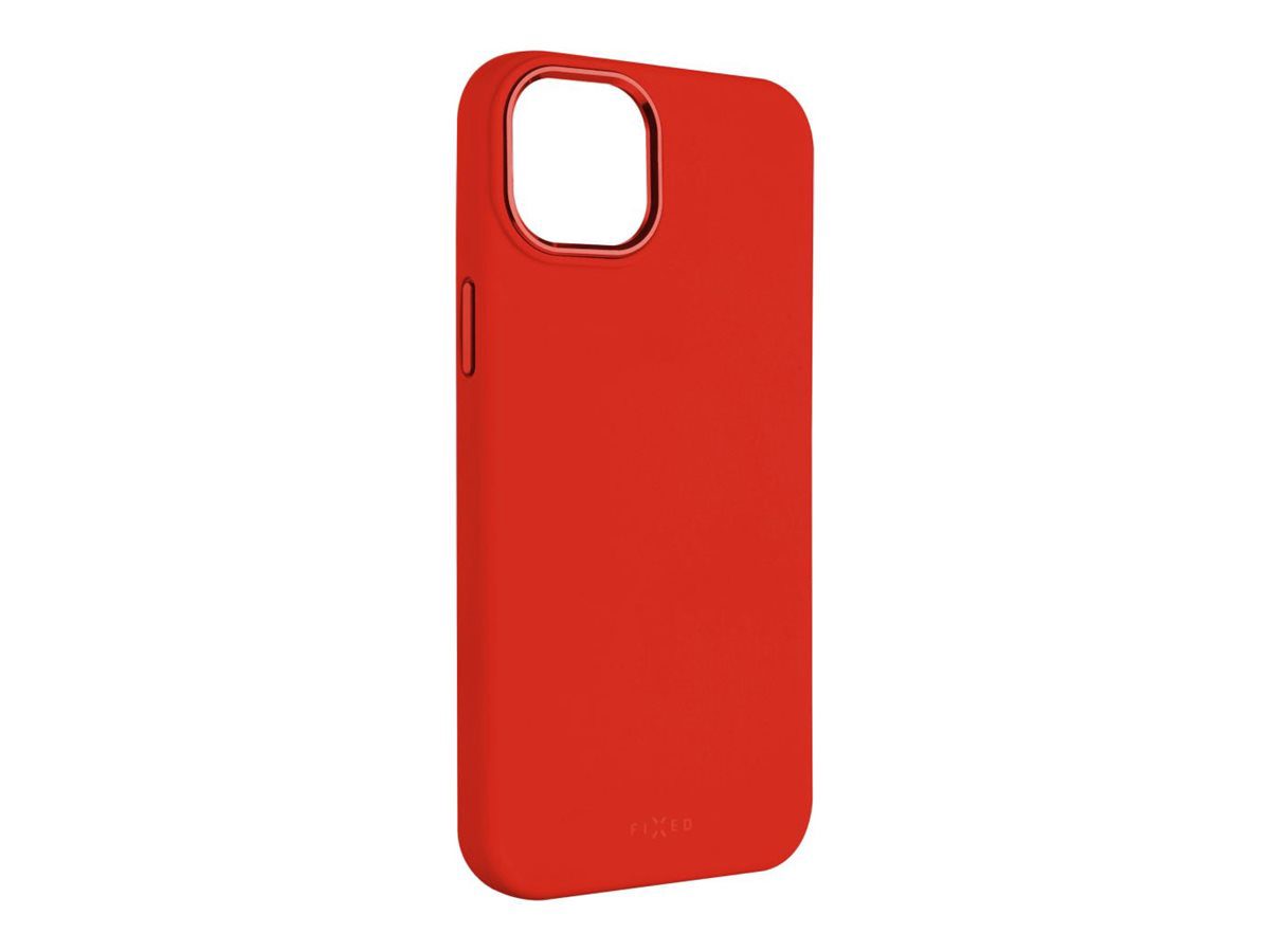 MagFlow, Back cover, Apple, iPhone 15, Liquid silicon, Red