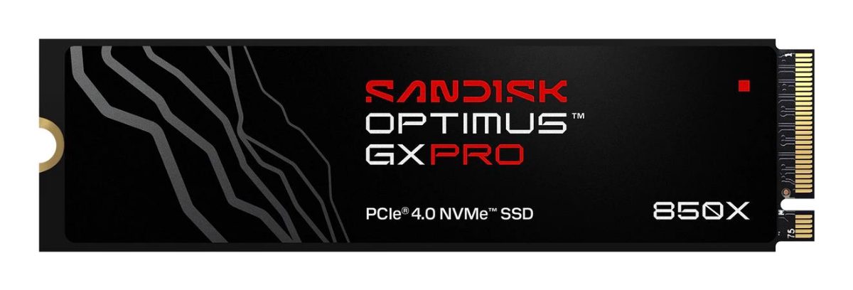SSD, SANDISK, 600xTBW rating, MTBF 1750000 h, Read speed 7300 MB/s, Write speed 6300 MB/s, NVMe Yes, PCI Express 4.0, M.2, 1000 GB, SDSP81100TAN-000E0