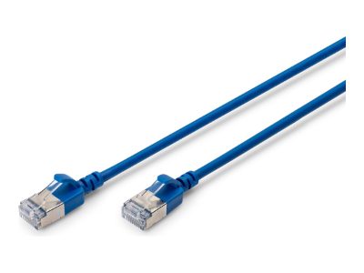 Digitus CAT 6A F-FTP Slim Patch Cable, 0.5 m, DK-1632-A-005S-B, Blue