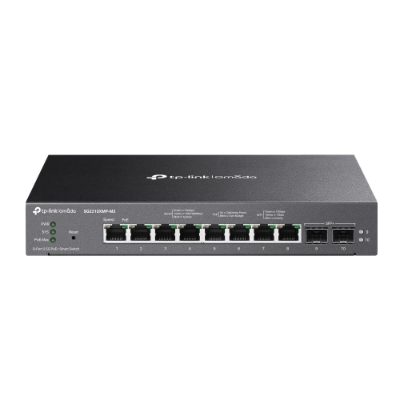 Omada 8-Port 2.5GBASE-T and 2-Port 10GE SFP+ Smart Switch with 8-Port PoE+, SG2210XMP-M2, Managed L2, Desktop/Rackmountable, 60 month(s)
