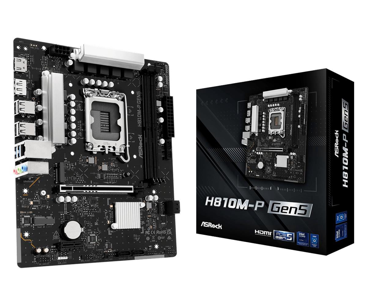 MB H810 S1851 MATX/H810M-P GEN5 ASROCK