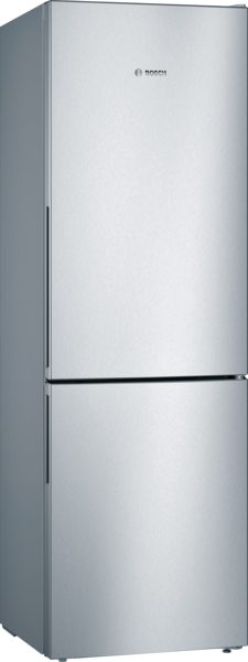 Refrigerator, KGV36VIEAS, Energy efficiency class E, Free standing, Combi, Height 186 cm, No Frost system, Fridge net capacity 214 L, Freezer net capacity 94 L, 39 dB, Stainless Steel