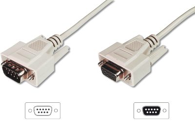 Data transfer extension cable, D-Sub9/St - D-Sub9/Bu, AK-610203-030-E