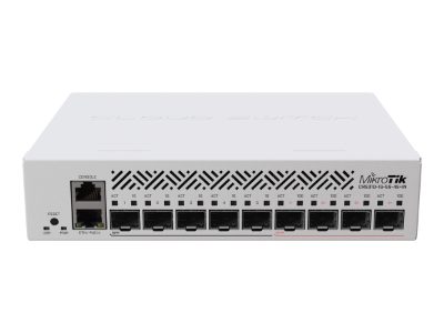 Cloud Router Switch, CRS310-1G-5S-4S+IN, Managed L3, Rackmountable, Mesh Support No, MU-MiMO No, SFP ports quantity 5, No mobile broadband, SFP+ ports quantity 4