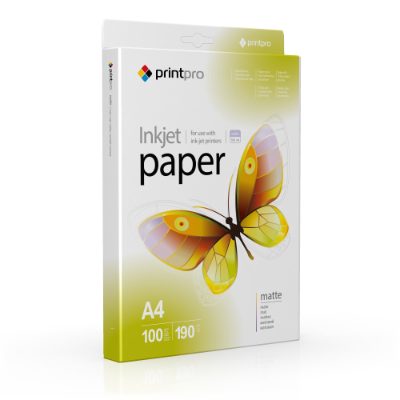 ColorWay PrintPro Photo Paper, 100 sheets, Matte, 190 g/m², A4