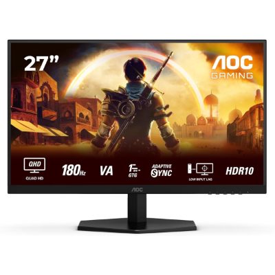 Q27G42XNE, 27 ", VA, QHD, 16:9, 180 Hz, 1 ms, 2560 x 1440 pixels, 300 cd/m², HDMI ports quantity 2, Black