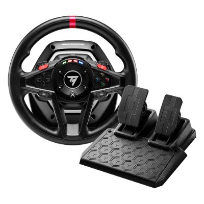 Steering Wheel, T128-X, Black, Game racing wheel