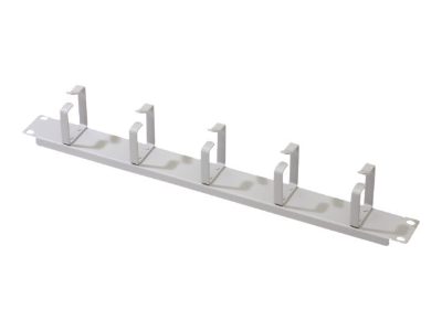 Cable Management Panel with Cable Rings for 483 mm (19") Cabinets, 1U, DN-97601, Grey