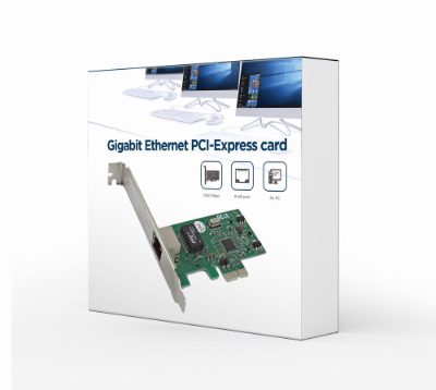 Gembird Gigabit Ethernet PCI-Express card, Realtek chipset, NIC-GX1