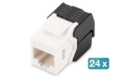 Digitus CAT 6 Keystone Jack, Unshielded, 24 pcs, DN-93603-24