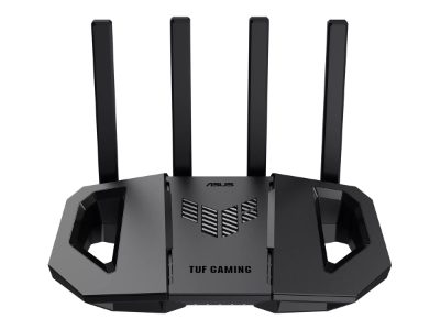Dual-band Gaming Router, TUF-BE3600, 802.11ax, 10/100/1000 Mbit/s, Ethernet LAN (RJ-45) ports 5, Mesh Support Yes, MU-MiMO No, No mobile broadband, Antenna type External, 1x USB 3.2 Gen 1