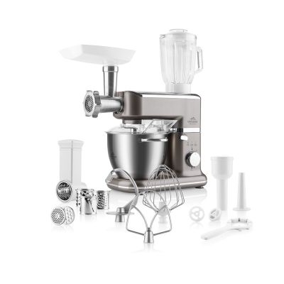 Food processor, ETA002390070 Gratussino BRAVO II, 800 W, Number of speeds 6, Bowl capacity 4.5 L, Blender, Meat mincer, Gray