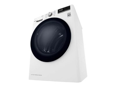Dryer Machine, RH80V3AV6N, Energy efficiency class D, Front loading, 8 kg, LED, Depth 69 cm, Wi-Fi, White