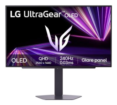 27GX704A-B, 27 ", OLED, 16:9, 240 Hz, 0.03 ms, 2560 x 1440 pixels, 250 cd/m², HDMI ports quantity 2
