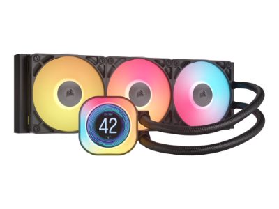 Liquid CPU Cooler, iCUE LINK TITAN 360 RX LCD, Intel, AMD