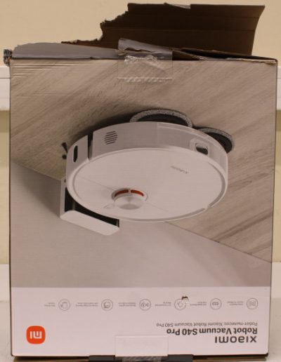 Xiaomi Robot Vacuum S40 Pro EU, Xiaomi Robot Vacuum S40 Pro EU, Wet&Dry, 5200 mAh, Dust capacity 0.43 L, 15000 Pa, White