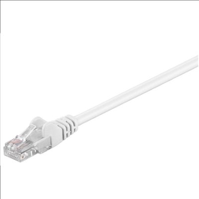 CAT 5e patch cable, U/UTP, White RJ45 male (8P8C), RJ45 male (8P8C)