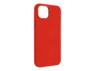 MagFlow, Back cover, Apple, iPhone 15 Plus, Liquid silicon, Red