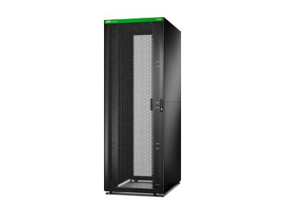 APC Easy Rack 800mm/48U/1200mm with Roof, Side panel,castors,feet and 4 Brackets, No Bottom, black, Schneider Electric