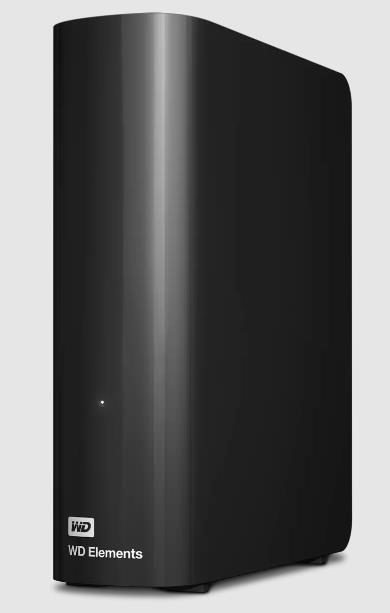 External HDD, WESTERN DIGITAL, Elements Desktop, WDBWLG0200HBK-EESN, 20TB, USB 3.0, Drives 1, Black