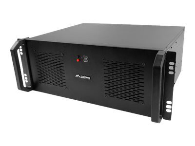 Rackmount server chassis lanberg ATX 350/10 19"/4U, Black
