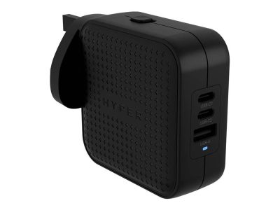 Hyper HyperJuice 70W USB-C GaN Travel Charger (3C+1A) - Black, Hyper