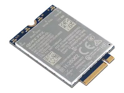 Lenovo WWAN Module for X1 Carbon Gen 12/P16v Gen 2, ThinkPad Quectel EM160R-GL 4G LTE-A Cat 16 M.2, 42 x 30 x 2.3 mm