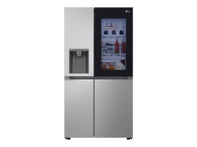 LG Refrigerator, GSGV81PYLL, Energy efficiency class E, Free standing, Side by side, Height 179 cm, Fridge net capacity 416 L, Freezer net capacity 219 L, Display, 36 dB, Silver