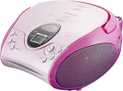 Lenco CD magnetola, rozā