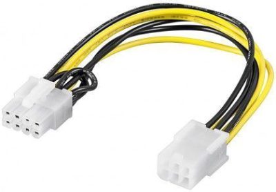 Power cable/adapter for PC graphics card; PCI-E/PCI Express; 6-pin to 8-pin