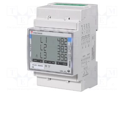 Power meter 3f 400V 5A LCD RS485 Modbus port MID certificate, EM330, 5 A