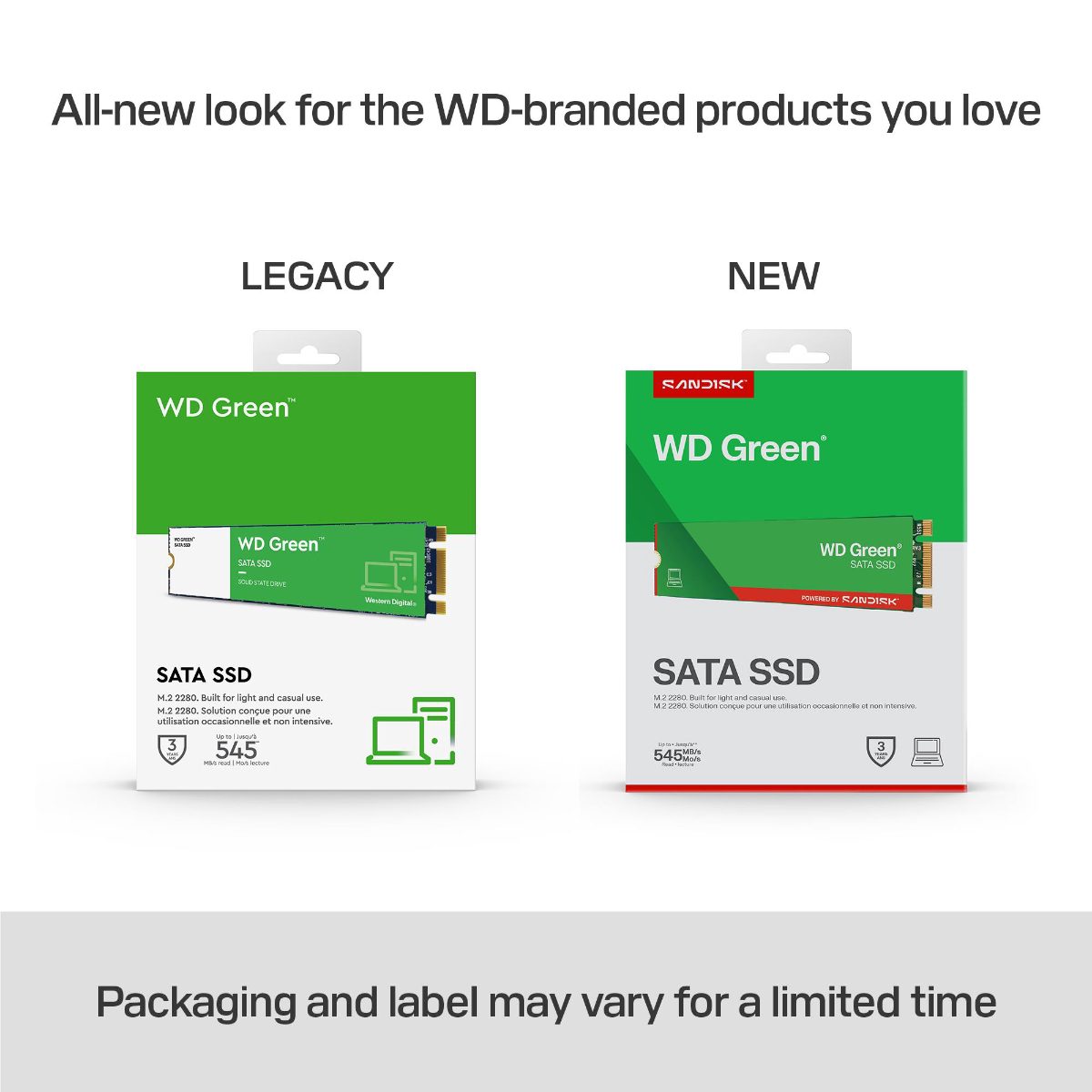 SSD, SANDISK, MTBF 1000000 h, Read speed 545 MB/s, Serial ATA III, M.2, 240 GB, POWERED BY SANDISK, Green, WDS240G3G0B