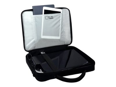 Courchevel, Fits up to size 15.6 ", Messenger - Briefcase, Shoulder strap, Black