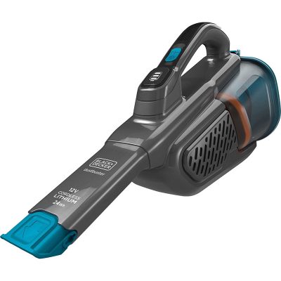 BLACK & DECKER Vacuum Cleaner, BHHV320B-QW, Cordless operating, Handheld, 12 V, Operating time (max) 20 min, Gray/Blue