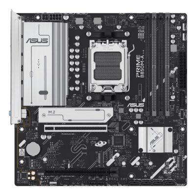 Mainboard, ASUS, AMD B850, SAM5, Micro-ATX, Memory DDR5, Memory slots 4, 1xPCI-Express 4.0 16x, 1xPCI-Express 5.0 16x, 3xM.2, 1xHDMI, 2xDisplayPort, 4xUSB 2.0, 4xUSB 3.2, 1xRJ45, 3xAudio port, PRIMEB850M-A-CSM