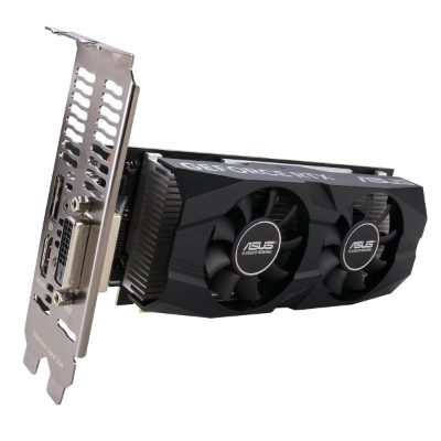 Graphics Card, ASUS, NVIDIA GeForce RTX 3050, 6 GB, GDDR6, 96 bit, Dual Slot Fansink, 1xDVI-D, 1xHDMI, 1xDisplayPort, RTX3050-O6G-LP-BRK