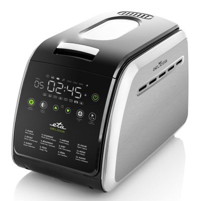 Bread maker, Delicca II ETA714990030, Power 850 W, Number of programs 12, Display Yes, Black/Stainless steel