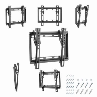Wall mount, WM-42T-04, Tilt, 23-42 ", Black